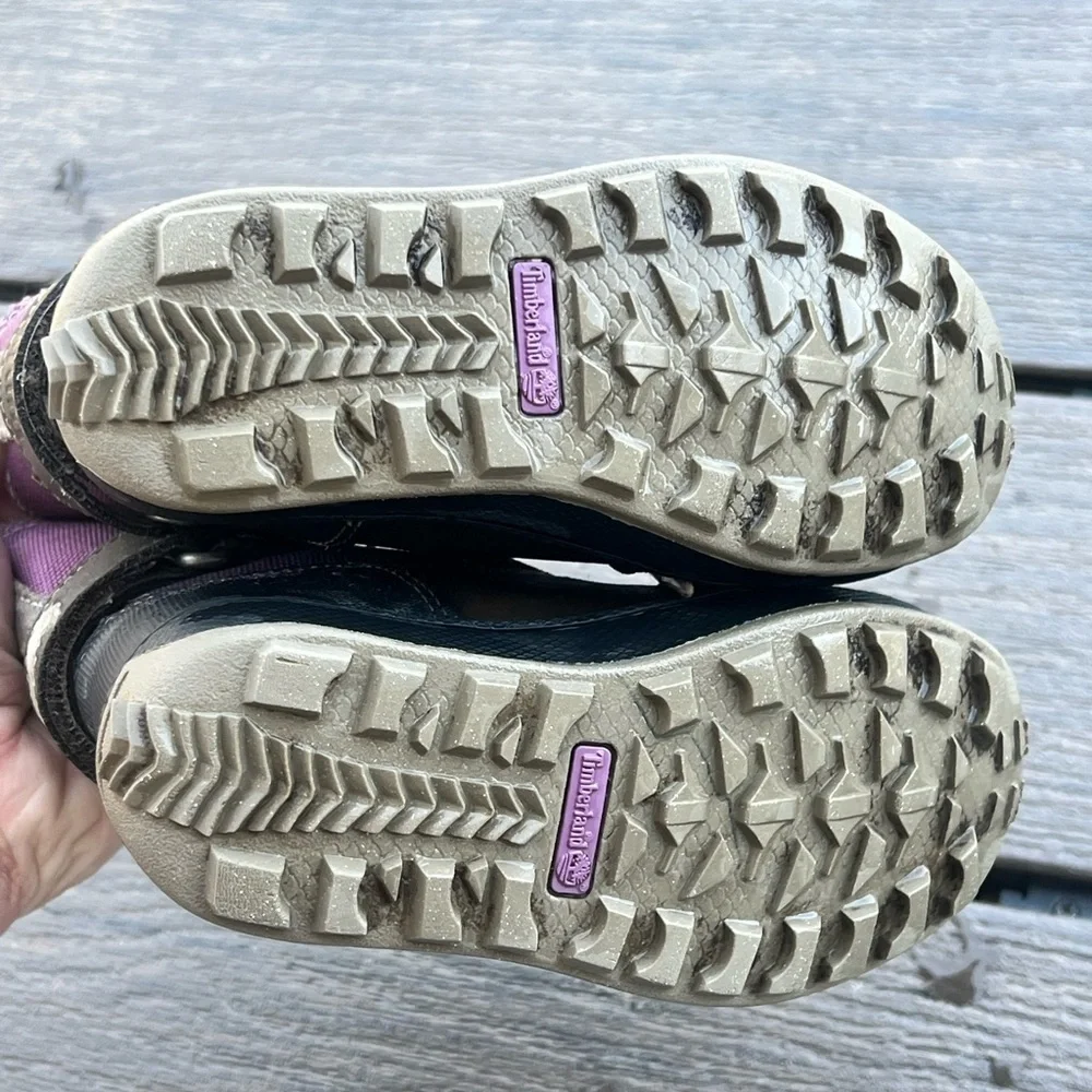 Timberland Waterproof Purple and Black Winter Snow Boots